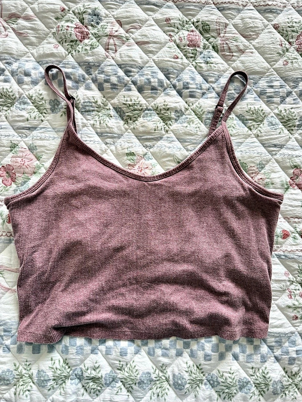 Victoria's Secret PINK Ribbed Cropped Camisole